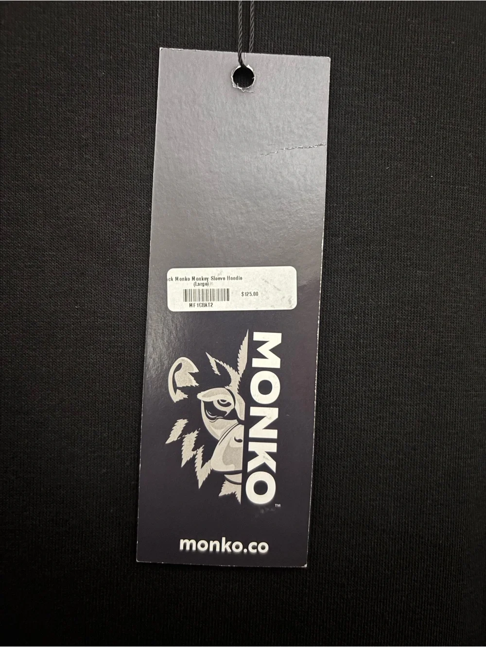 Monko black long-sleeve crew-neck sweatshirt  Size L